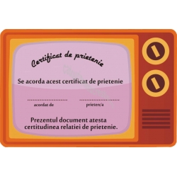 Certificat de prietenie